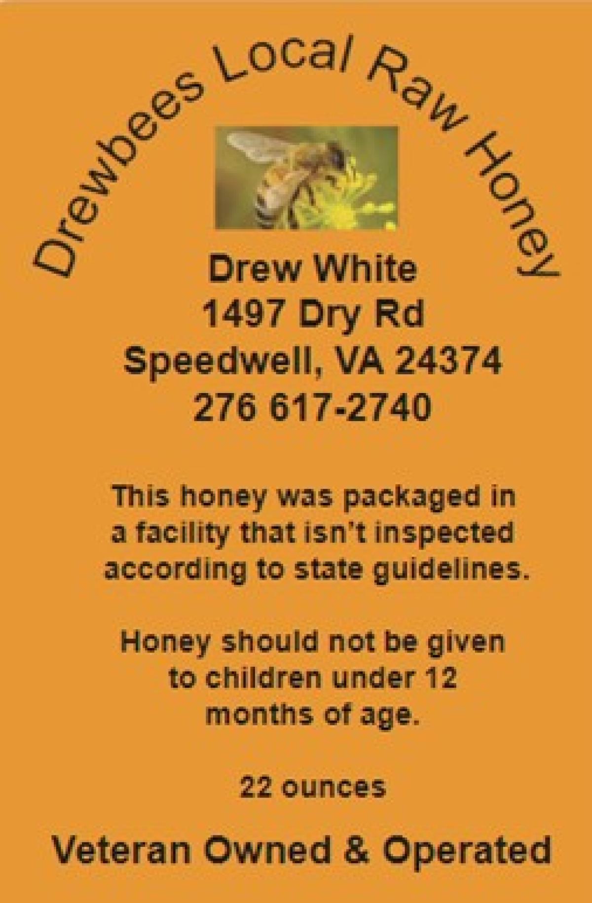 Drewbees Local Raw Honey