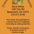 Drewbees Local Raw Honey